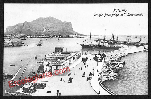 ah4638 - CARTOLINA D'EPOCA - Palermo Città - Monte Pellegrino