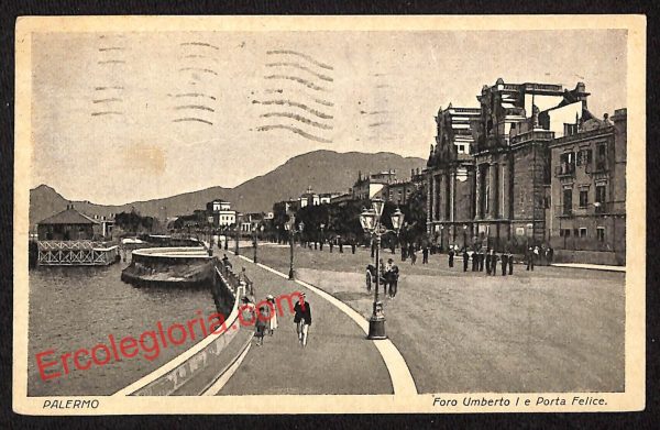ah4648 - CARTOLINA D'EPOCA - Palermo Città - Foro Umberto I