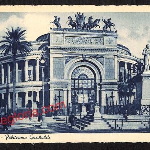 ah4650 - CARTOLINA D'EPOCA - Palermo Città - Politeama Garibaldi