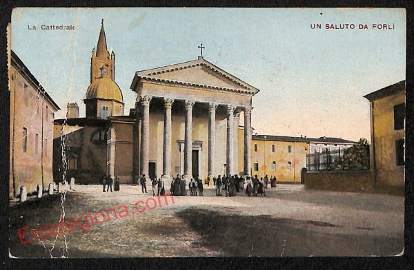 ag0356 - CARTOLINA D'EPOCA - Forlì Città - La Cattedrale