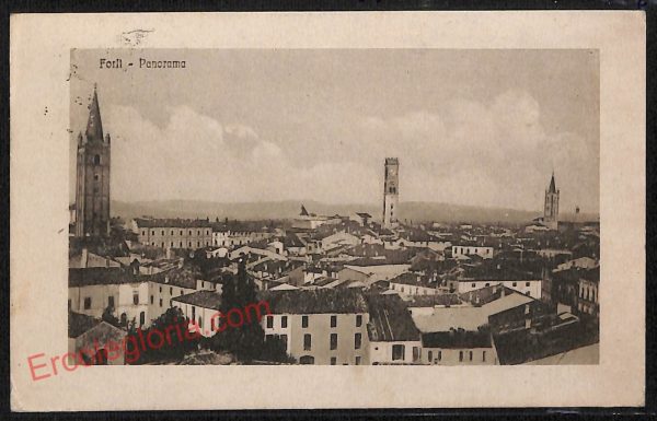 ag0362 - CARTOLINA D'EPOCA - Forlì Città - Panorama