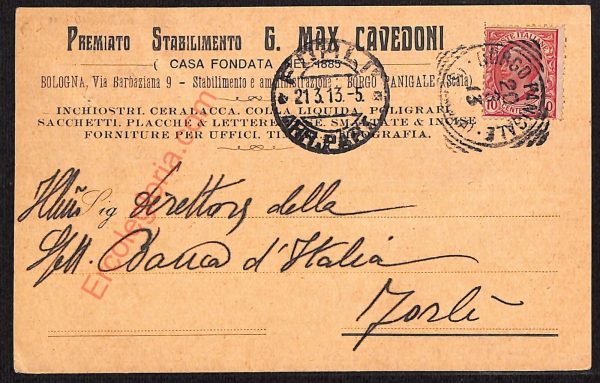 ae2481 - CARTOLINA  D'EPOCA - Bologna Città - G. Max Cavedoni