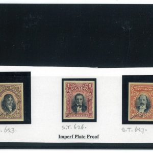 P 1265  -  ECUADOR 1899 IMPERFORATED PROOFS