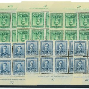 P3808 - NEW ZEALAND , S.G. 606 AND 609 MNH BLOCKS OF 8 AND 4,