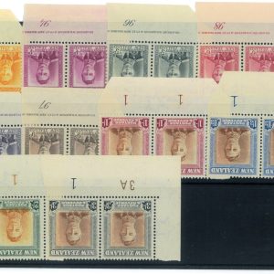 P3809 - NEW ZEALAND , GEORGE THE V, YVERT 285/94 CORNER PAIR MNH