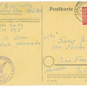 P4112 - GERMANY/JUDAICA 1946, FROM A DISPLACED PERSON CAMP IN LANDSBERG
