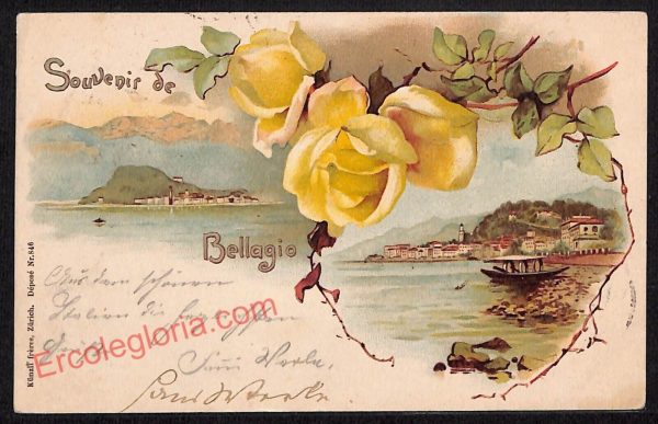 ae5198 - CARTOLINA D'EPOCA - Como Provincia - Bellagio  1899