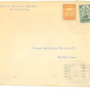 69278 - GUATEMALA - POSTAL HISTORY -    COVER with AMBULANT POSTMARK! 1948