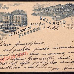 ae5199 - CARTOLINA D'EPOCA - Como Provincia - Bellagio  1899
