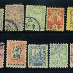 P3833 - DENMARK (ODENSE) SMALL LOT OF LOCAL STAMPS, ALL FINE USED.