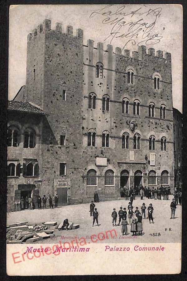 ag2301 - CARTOLINA D'EPOCA - Grosseto Provincia - Massa Marittima  1904