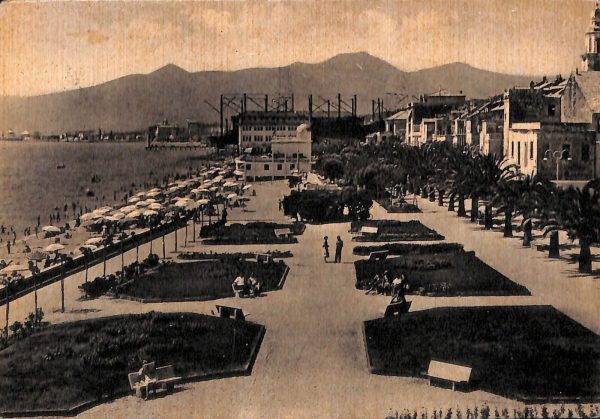 ab7681 -  CARTOLINA  D'EPOCA - Savona Provincia - PIETRA LIGURE  1954