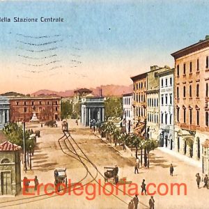 ad0099 - CARTOLINA D'epoca - Pisa Città - Piazzale della Stazione Centrale  1925