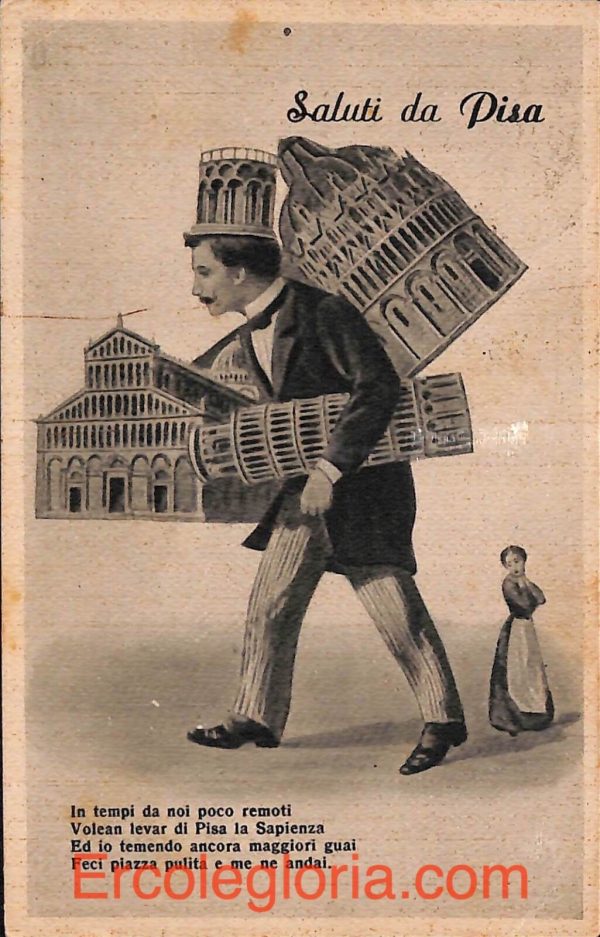 ad0102 - CARTOLINA D'epoca - Pisa Città