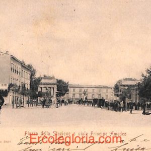 ad0105 - CARTOLINA D'epoca - Pisa Città - Piazza della Stazione  1913