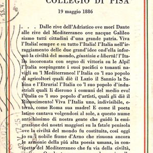ad0108 - CARTOLINA D'epoca - Pisa Città - Agli Elettori del COLLEGIO di Pisa