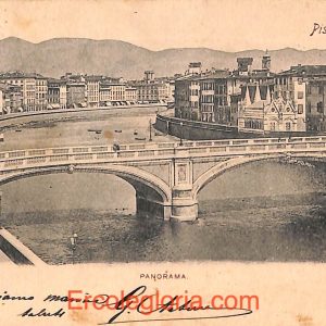 ad0109 - CARTOLINA D'epoca - Pisa Città - Panorama  1901