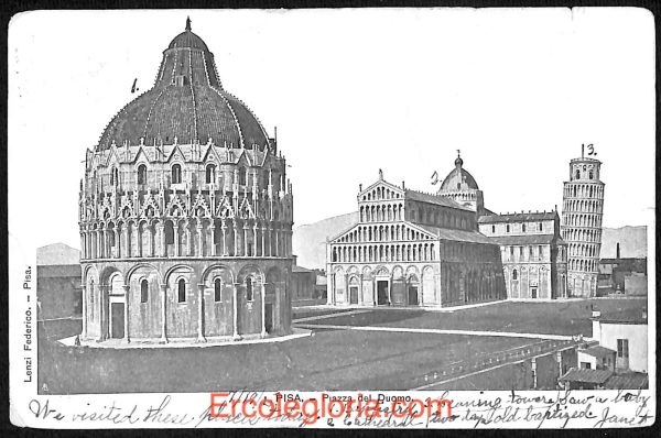 ad0118 - CARTOLINA D'epoca - Pisa Città - Piazza del Duomo