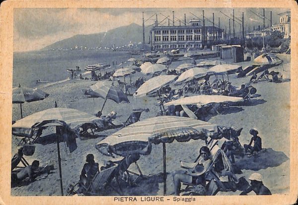 ab7692 -  CARTOLINA  D'EPOCA - Savona Provincia - PIETRA LIGURE