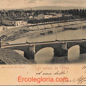ad0120 - CARTOLINA D'epoca - Pisa Città - Porta alle Piagge  1901