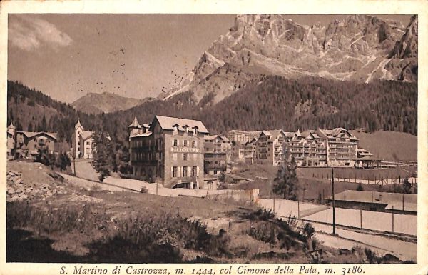 ab5934 - CARTOLINA  D'EPOCA - Trento Provincia : S. MARTINO DI CASTROZZA
