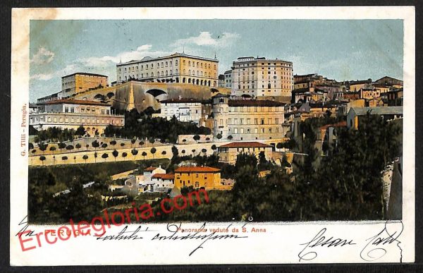 ah6391 - CARTOLINE  D'EPOCA - Perugia Città - Panorama