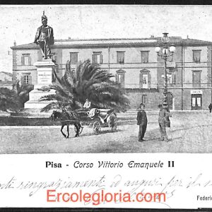 ad0126 - CARTOLINA D'epoca - Pisa Città - Corso Vittorio Emanuele  1906