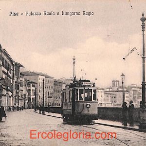 ad0127 - CARTOLINA D'epoca - Pisa Città - Palazzo reale e Lungando Regio