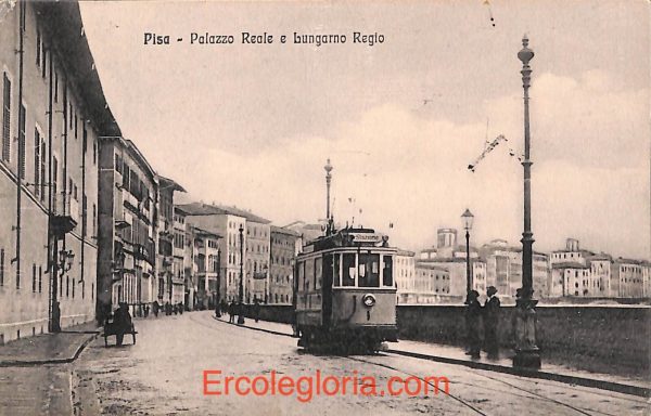 ad0127 - CARTOLINA D'epoca - Pisa Città - Palazzo reale e Lungando Regio