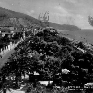 ab7714 -  CARTOLINA  D'EPOCA - Savona Provincia - SPOTORNO   1955