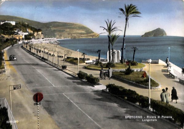 ab7721 -  CARTOLINA  D'EPOCA - Savona Provincia - SPOTORNO