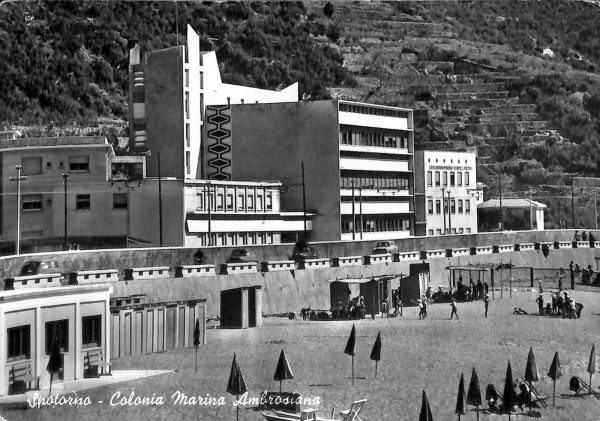 ab7725 -  CARTOLINA  D'EPOCA - Savona Provincia - SPOTORNO  1958