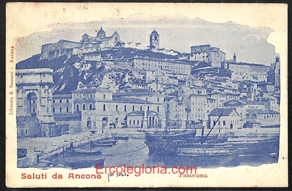 ad9662 - CARTOLINA D'EPOCA - Ancona Città - Panorama
