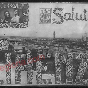 ae6216 -CARTOLINA D'EPOCA - Firenze Città - Panorama