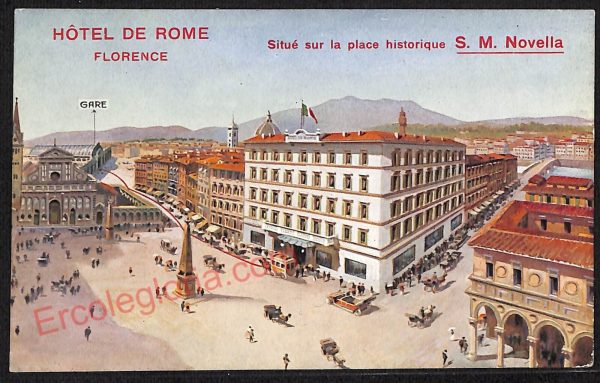 ae6217 - CARTOLINA D'EPOCA - Firenze Città - Hotrel De Rome