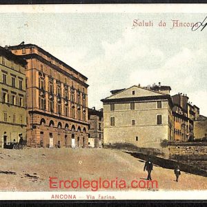 ad9664 - CARTOLINA D'EPOCA - Ancona Città - Via Farina