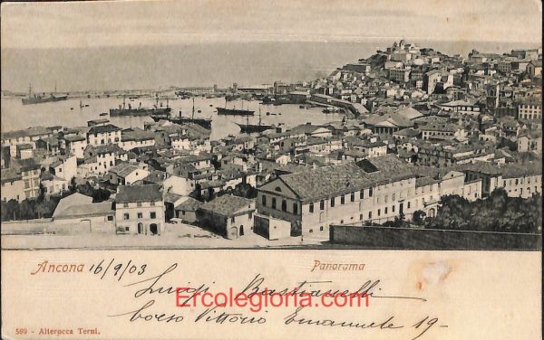 ad9665 - CARTOLINA D'EPOCA - Ancona Città - Panorama