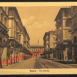 ag5556 - CARTOLINA D'EPOCA - La Spezia Città - Via Chiodo  1912