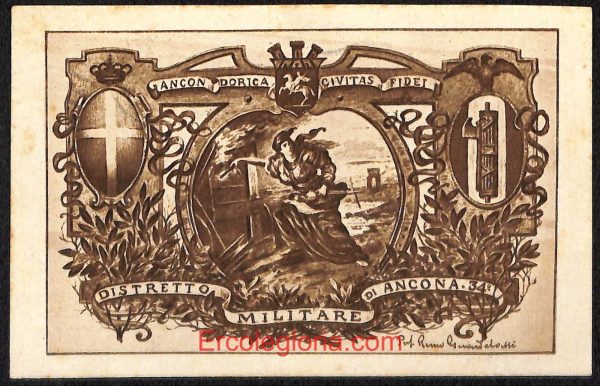ad9667 - CARTOLINA D'EPOCA - Ancona Città - Distretto Militare  1934