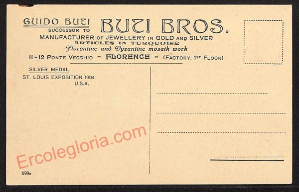 ae6218 - CARTOLINA D'EPOCA - Firenze Città - Buti Bros - immagine 2