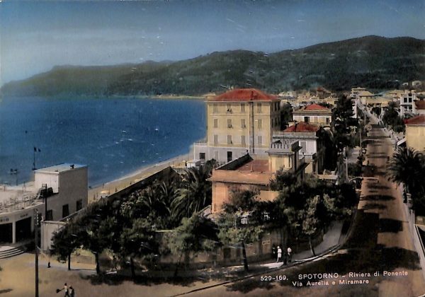 ab7740 -  CARTOLINA  D'EPOCA - Savona Provincia - SPOTORNO  1953
