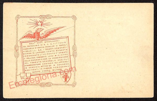 ae6228 - CARTOLINA D'EPOCA - Firenze Città - Circolo Militare di Firenze