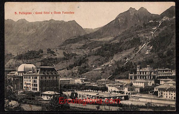 ae1636 - CARTOLINA  D'EPOCA - Bergamo  Provincia - San Pellegrino Terme  1922