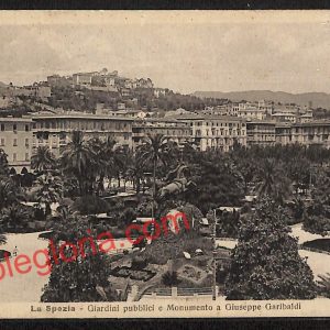 ag5564 - CARTOLINA D'EPOCA - La Spezia Città - Monumento a Giuseppe Garibaldi