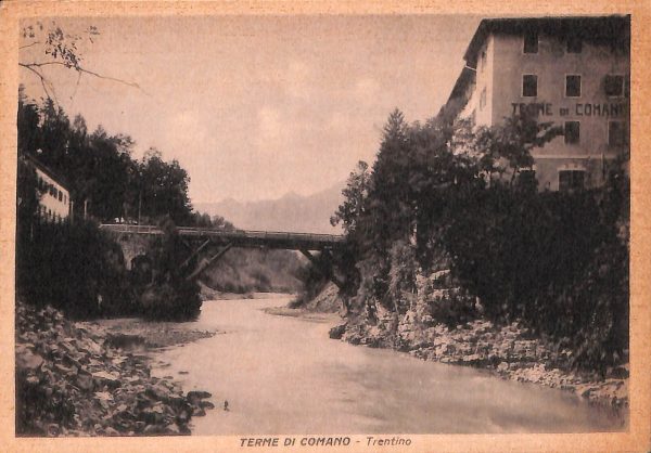 ab5973 - CARTOLINA  D'EPOCA - Trento Provincia : TERME DI COMANO