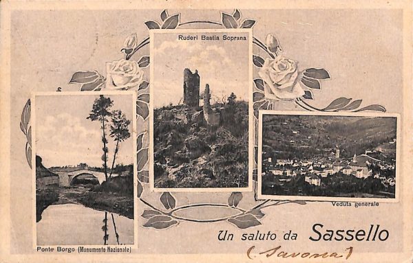 ab7750 -  CARTOLINA  D'EPOCA - Savona Provincia - SASSELLO  1933