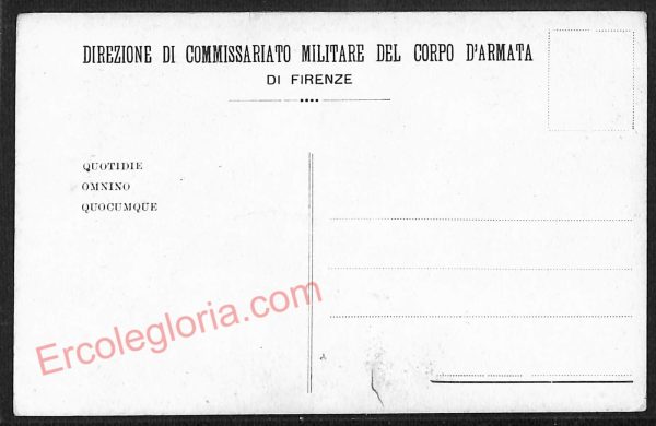 ae6240 - CARTOLINA D'EPOCA - Firenze Città - Direzione di Commissariato Militare - immagine 2