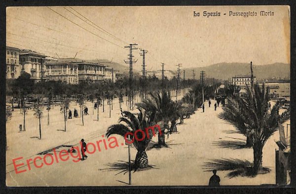 ag5568 - CARTOLINA D'EPOCA - La Spezia Città - Passeggiata Morin  1924