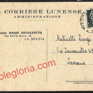 ag5570 - CARTOLINA D'EPOCA - La Spezia Città - Il Corriere Lunense