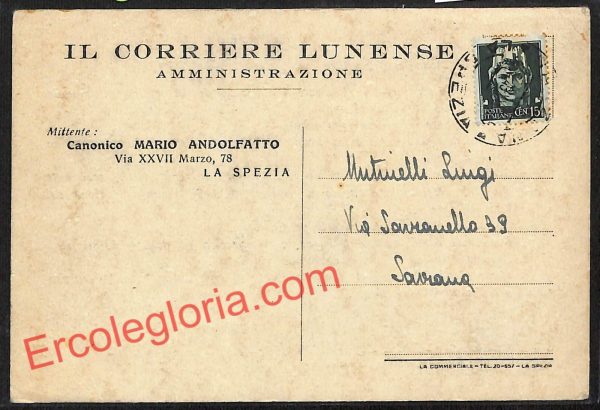 ag5570 - CARTOLINA D'EPOCA - La Spezia Città - Il Corriere Lunense